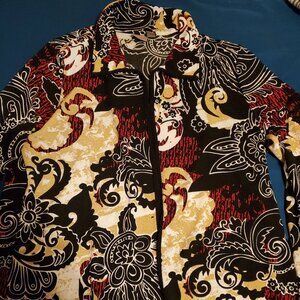Asian print jacket blazer easy wear